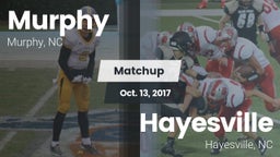 Matchup: Murphy vs. Hayesville 2017