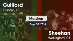 Matchup: Guilford vs. Sheehan  2016