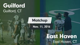 Matchup: Guilford vs. East Haven  2016