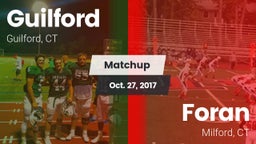 Matchup: Guilford vs. Foran  2017