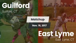 Matchup: Guilford vs. East Lyme  2017