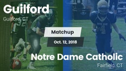 Matchup: Guilford vs. Notre Dame Catholic  2018