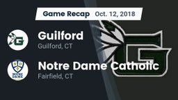 Recap: Guilford  vs. Notre Dame Catholic  2018