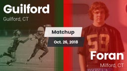 Matchup: Guilford vs. Foran  2018