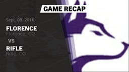 Recap: Florence  vs. Rifle  2016