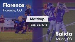 Matchup: Florence vs. Salida  2016