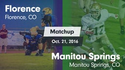 Matchup: Florence vs. Manitou Springs  2016