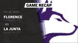 Recap: Florence  vs. La Junta  2016