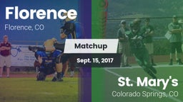 Matchup: Florence vs. St. Mary's  2017