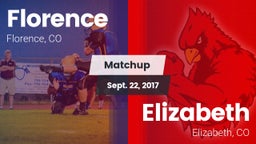 Matchup: Florence vs. Elizabeth  2017