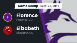 Recap: Florence  vs. Elizabeth  2017