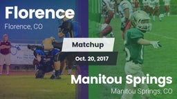 Matchup: Florence vs. Manitou Springs  2017