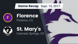 Recap: Florence  vs. St. Mary's  2017