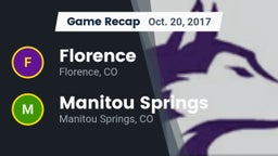 Recap: Florence  vs. Manitou Springs  2017