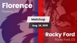 Matchup: Florence vs. Rocky Ford  2018