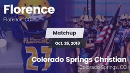 Matchup: Florence vs. Colorado Springs Christian  2018