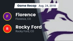 Recap: Florence  vs. Rocky Ford  2018
