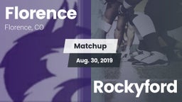 Matchup: Florence vs. Rockyford  2019