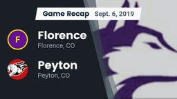 Recap: Florence  vs. Peyton  2019