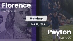 Matchup: Florence vs. Peyton  2020