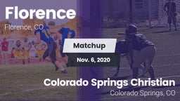 Matchup: Florence vs. Colorado Springs Christian  2020