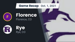 Recap: Florence  vs. Rye  2021