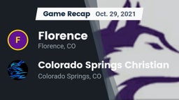Recap: Florence  vs. Colorado Springs Christian  2021