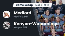 Recap: Medford  vs. Kenyon-Wanamingo  2018
