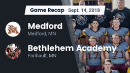 Recap: Medford  vs. Bethlehem Academy  2018