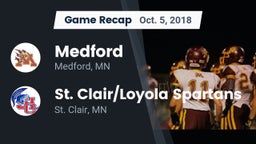 Recap: Medford  vs. St. Clair/Loyola Spartans 2018