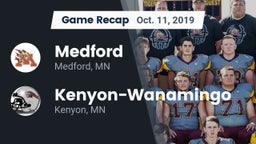 Recap: Medford  vs. Kenyon-Wanamingo  2019