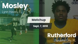 Matchup: Mosley vs. Rutherford  2018