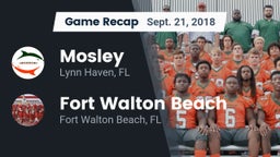Recap: Mosley  vs. Fort Walton Beach  2018