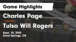 Charles Page  vs Tulsa Will Rogers Game Highlights - Sept. 10, 2020