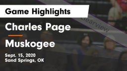 Charles Page  vs Muskogee Game Highlights - Sept. 15, 2020