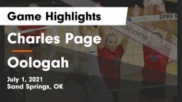 Charles Page  vs Oologah  Game Highlights - July 1, 2021