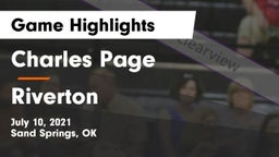 Charles Page  vs Riverton  Game Highlights - July 10, 2021