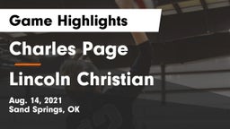 Charles Page  vs Lincoln Christian  Game Highlights - Aug. 14, 2021