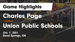 Charles Page  vs Union Public Schools Game Highlights - Oct. 7, 2021