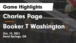 Charles Page  vs Booker T Washington  Game Highlights - Oct. 12, 2021