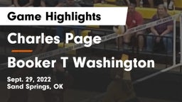 Charles Page  vs Booker T Washington  Game Highlights - Sept. 29, 2022
