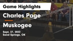 Charles Page  vs Muskogee  Game Highlights - Sept. 27, 2022