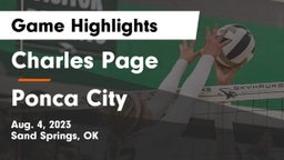 Charles Page  vs Ponca City Game Highlights - Aug. 4, 2023