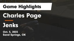 Charles Page  vs Jenks Game Highlights - Oct. 5, 2023