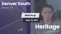 Matchup: Denver South vs. Heritage  2017