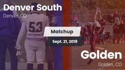 Matchup: Denver South vs. Golden  2018