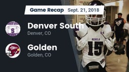 Recap: Denver South  vs. Golden  2018