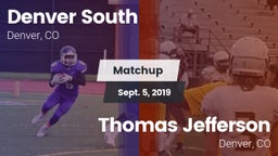 Matchup: Denver South vs. Thomas Jefferson  2019