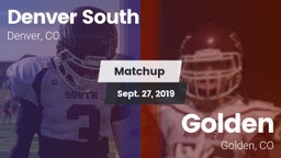 Matchup: Denver South vs. Golden  2019