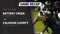 Recap: Battery Creek  vs. Calhoun County  2016